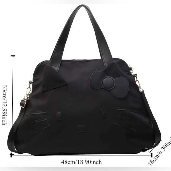 HELLO KITTY 🎀 | Black Slouchy Shoulder Bag (Brand New!) 🖤✨ - Picture 6 of 6